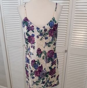 Floral hi low babydoll night gown large *C3